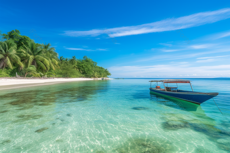 夏季海滩沙滩海岛休假度假摄清澈见底的海水影背景,高清,摄影图,摄影图片,图片大全,摄影图免费下载